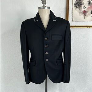 Alessandro Albanese Show Jacket Ducotex Black Silver Button Sports Coat